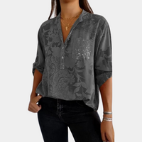 Luvira | Blouse imprimée à col en V pour femme