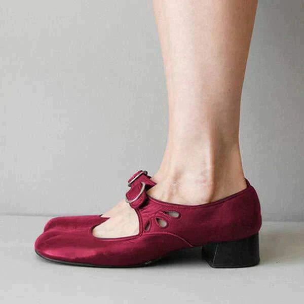 Nikola | Damen Vintage Orthopädische Blockabsatz Sandalen