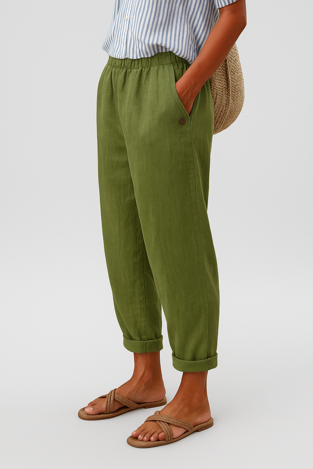 Lisa | Damen Casual Sommer Leinen Hosen