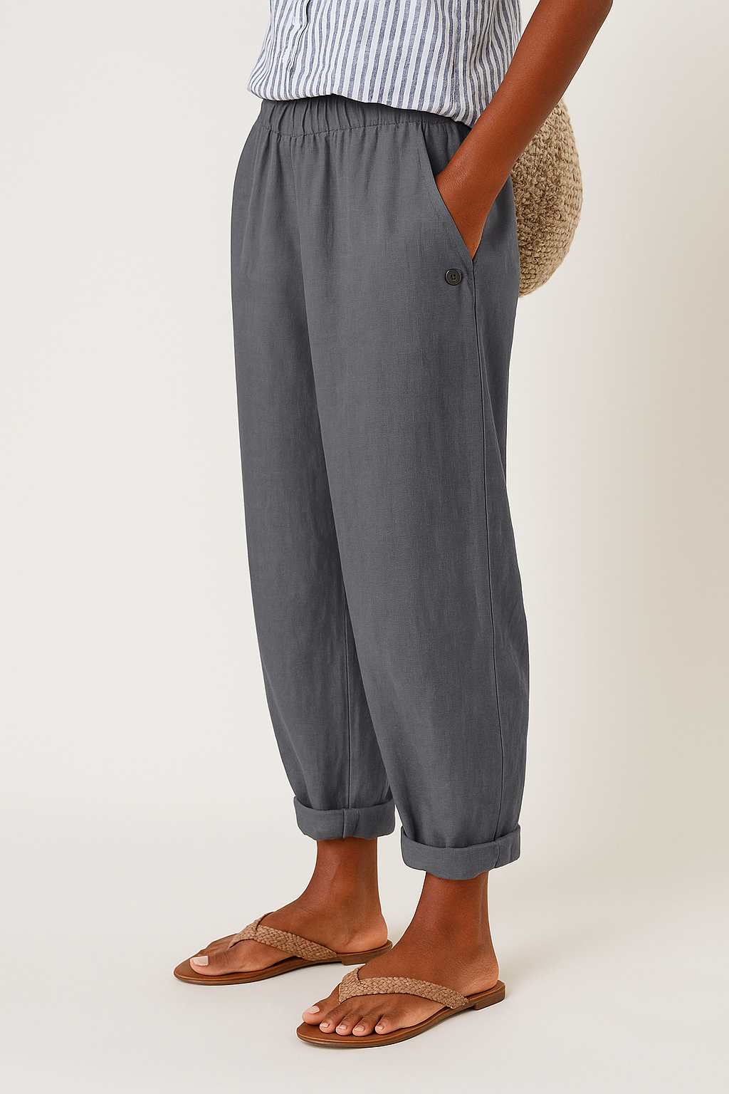 Lisa | Damen Casual Sommer Leinen Hosen