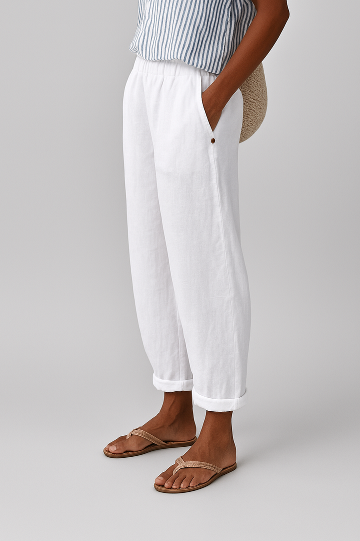 Lisa | Damen Casual Sommer Leinen Hosen