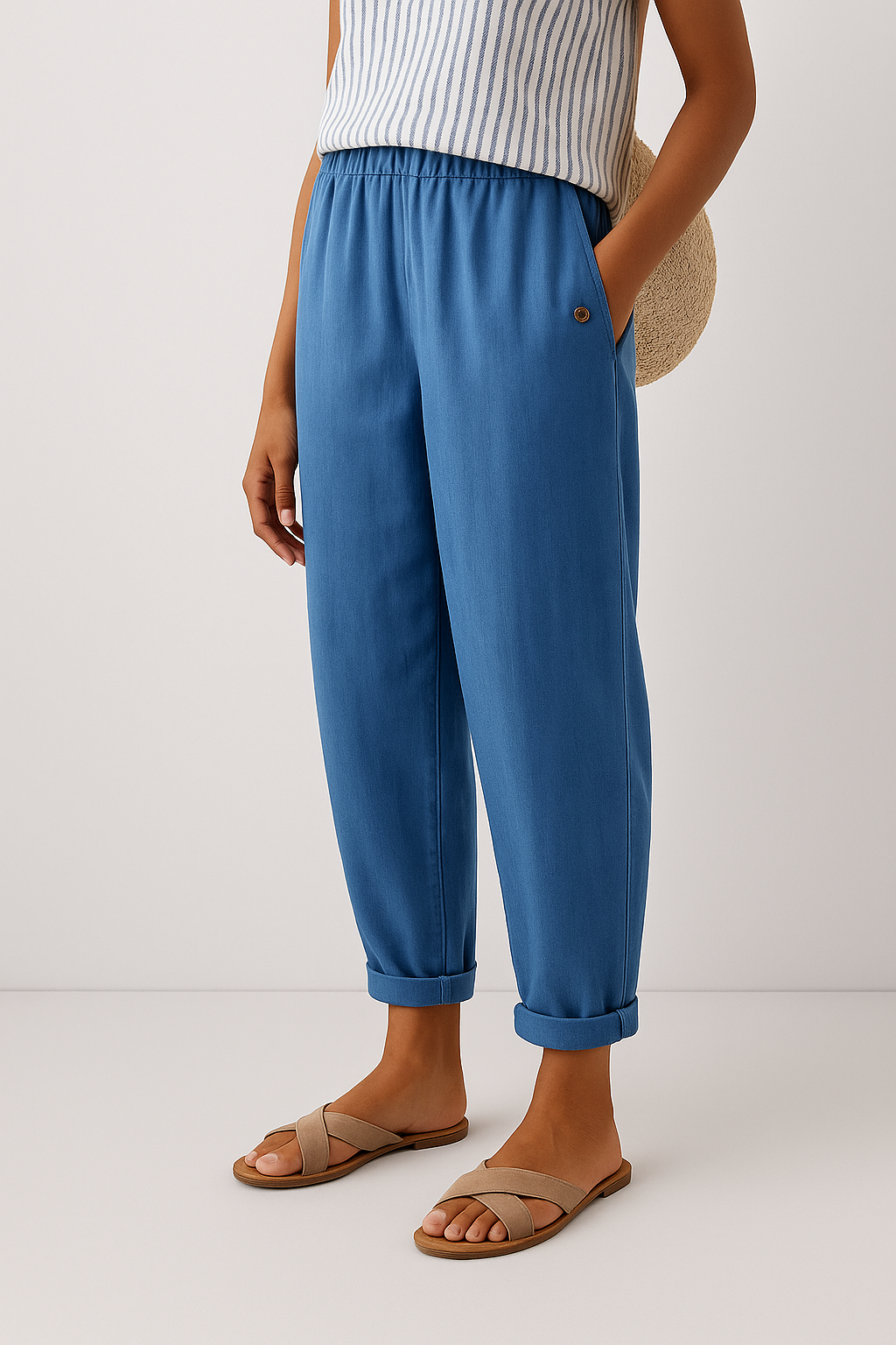 Lisa | Damen Casual Sommer Leinen Hosen
