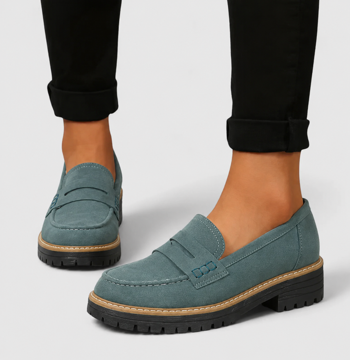 Rike | Damen Casual Orthopädische Plateau Loafer