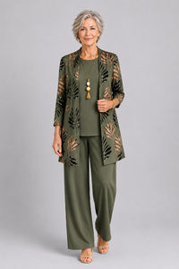 Stella | Damen Modisches Dreiteiliges Cardigan Set