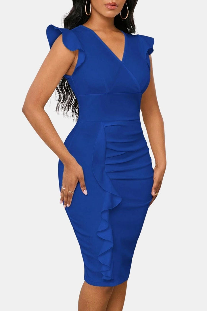 Josephine | Damen Sommer Figurbetontes Cocktailkleid