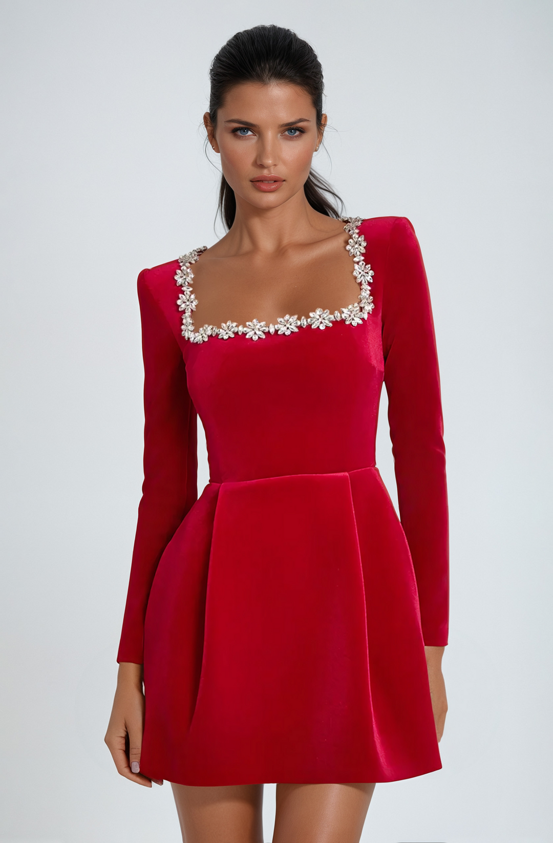 Elke | Damen Elegante Mini Abendkleid