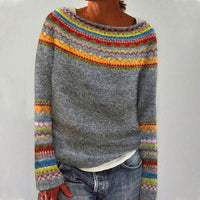 Cecile | Damen Warmer Strick Rundhals Pullover