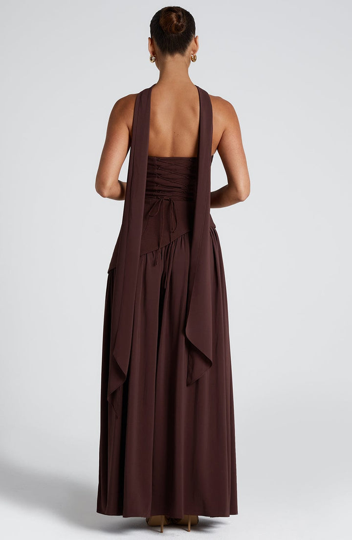 Lina | Damen Bandeau Seitenschlitzen Hochzeitsgastkleid