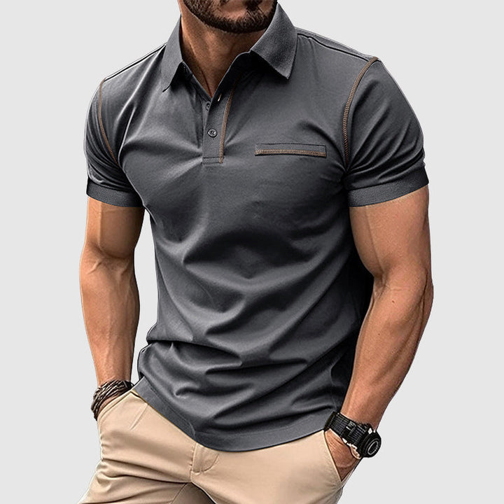 Tarex | Herren Sommer Reißverschluss Poloshirt