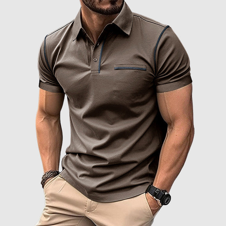 Tarex | Herren Sommer Reißverschluss Poloshirt