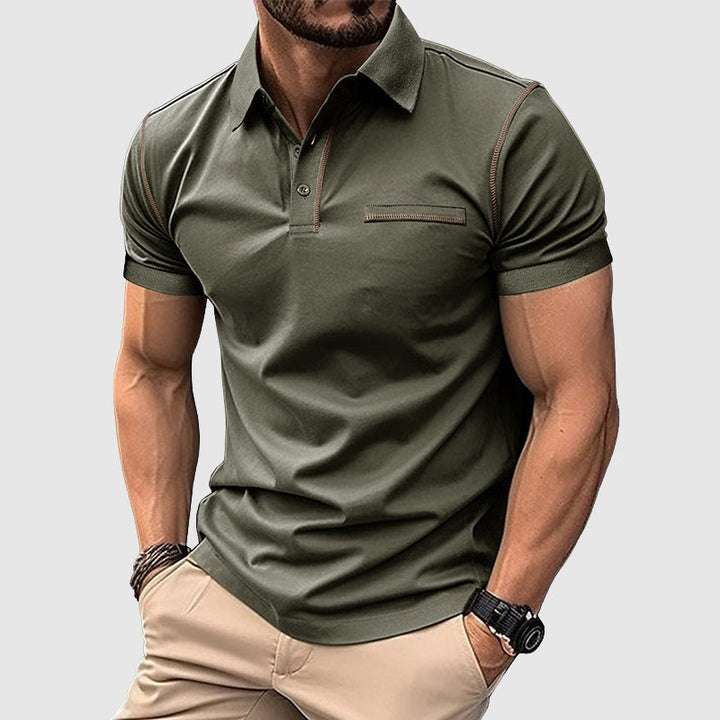 Tarex | Herren Sommer Reißverschluss Poloshirt