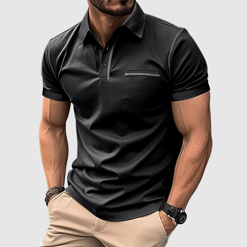 Tarex | Herren Sommer Reißverschluss Poloshirt
