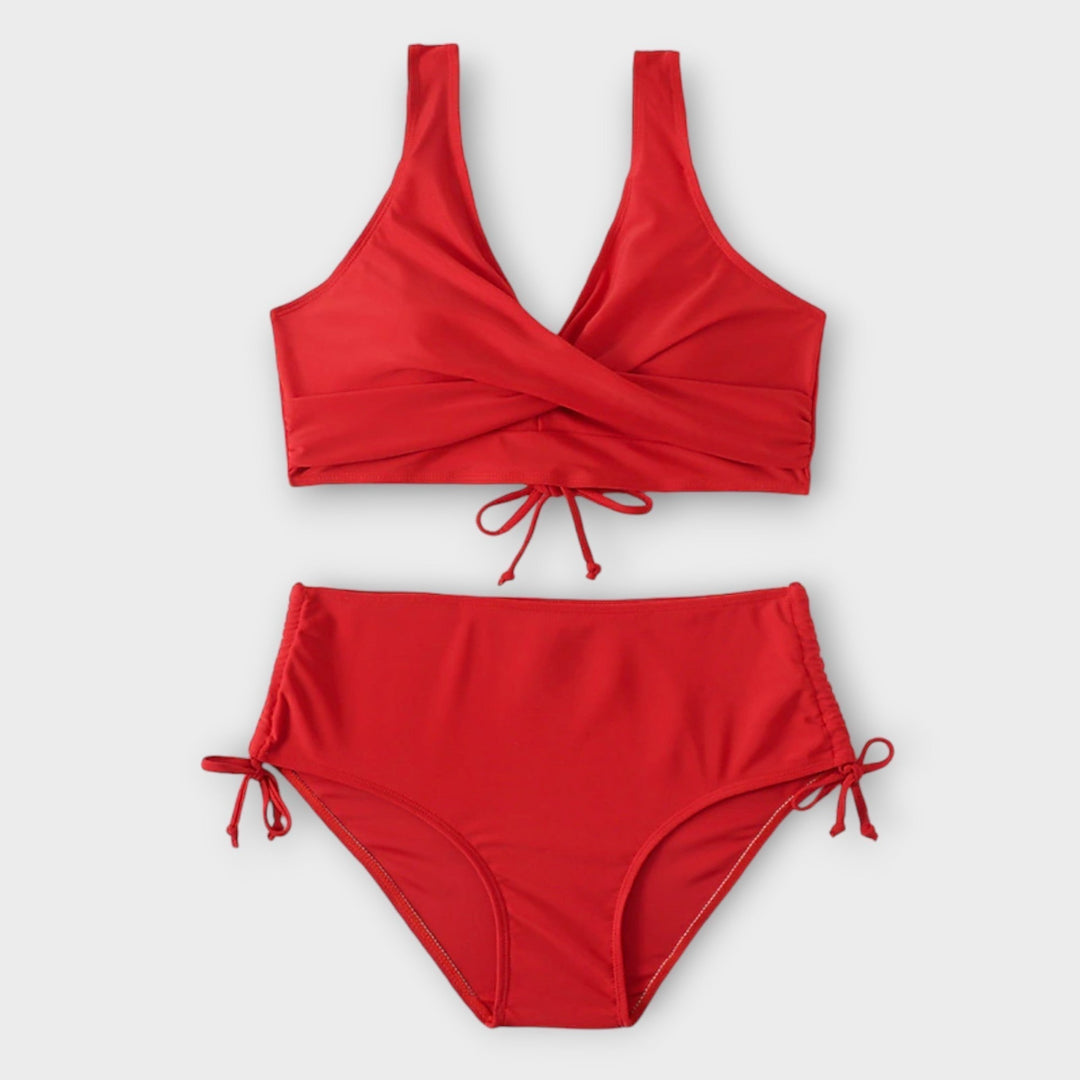Yara | Damen Strand Zweifarbiges Bikini-Set