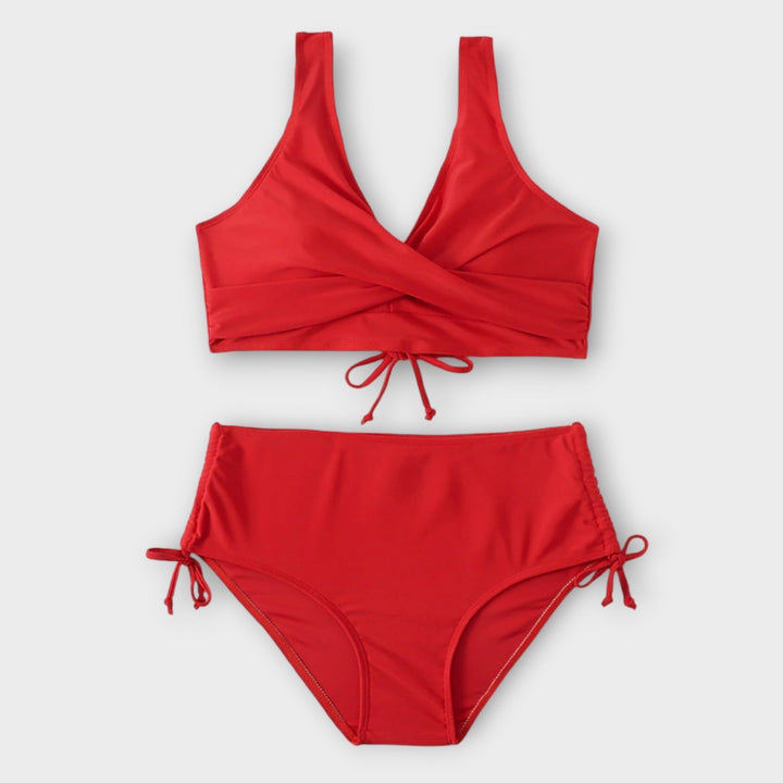Yara | Damen Strand Zweifarbiges Bikini-Set