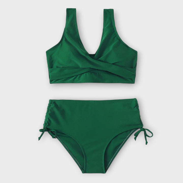 Yara | Damen Strand Zweifarbiges Bikini-Set