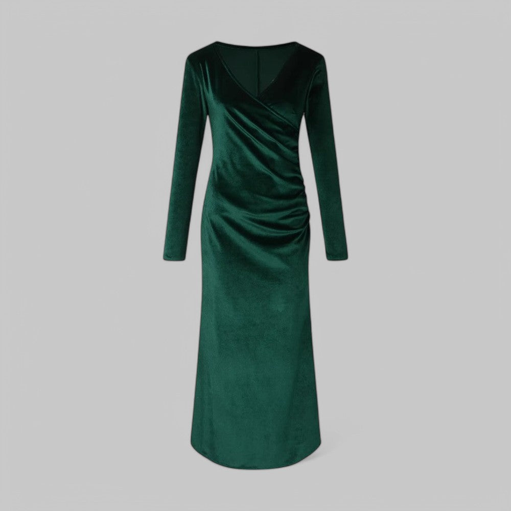 Leni | Robe de soirée élégante en velours pour femmes
