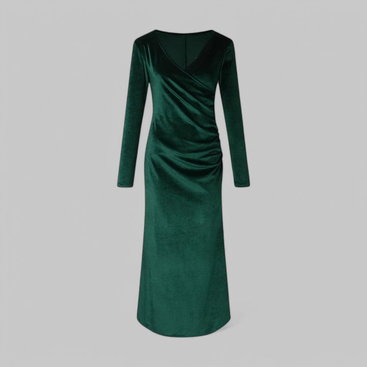 Leni | Robe de soirée élégante en velours pour femmes