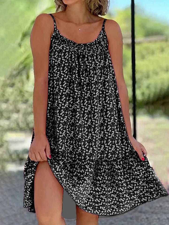 Maria | Damen Casual Bedrucktes Midikleid