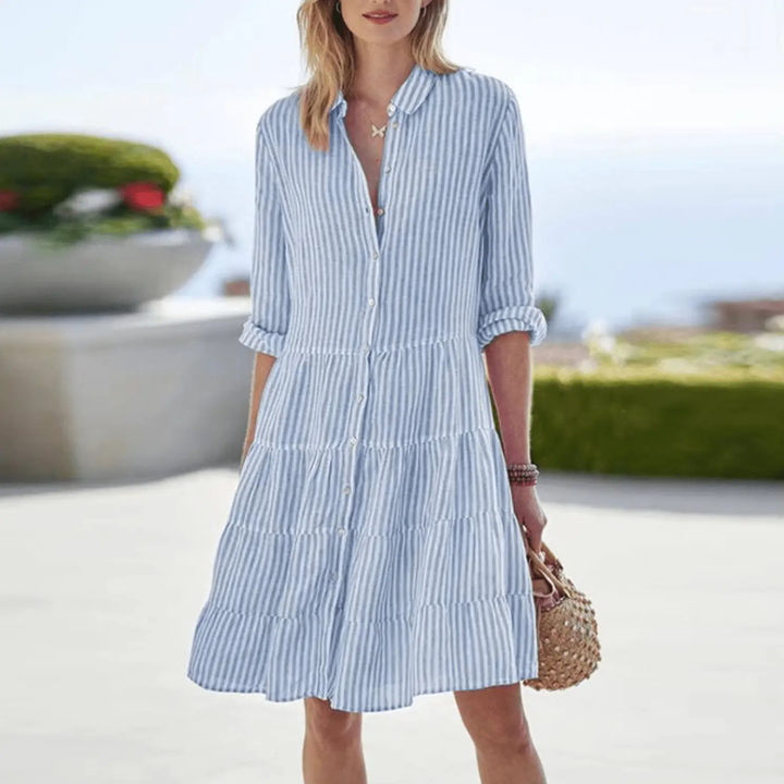 Regina | Damen Sommer Midikleid | A-Linien-Schnitt für warme Tage