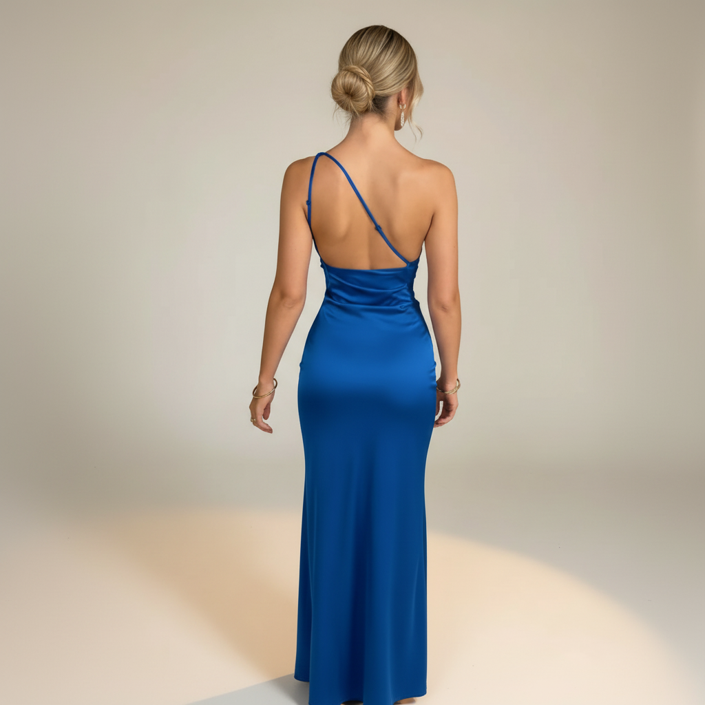 Brooklyn | Damen One-Shoulder Hochzeitsgäst Abendkleid
