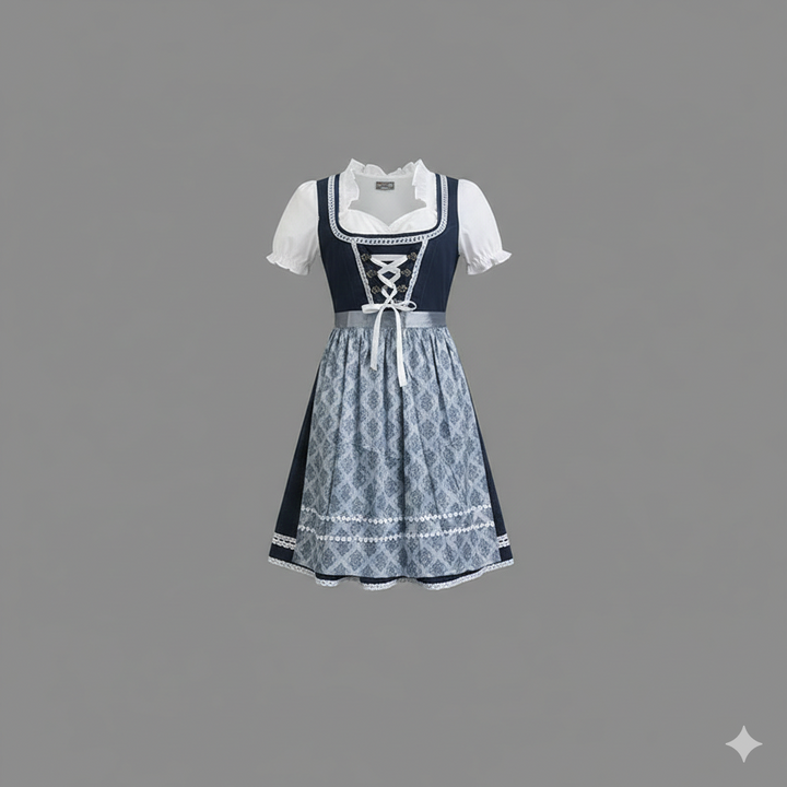 Claudia | Damen Traditionelles Dirndl mit Schürze und Bluse