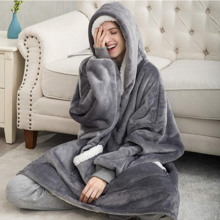 Gabriella | Damen Oversized Decken Hoodie mit Reissverschluss