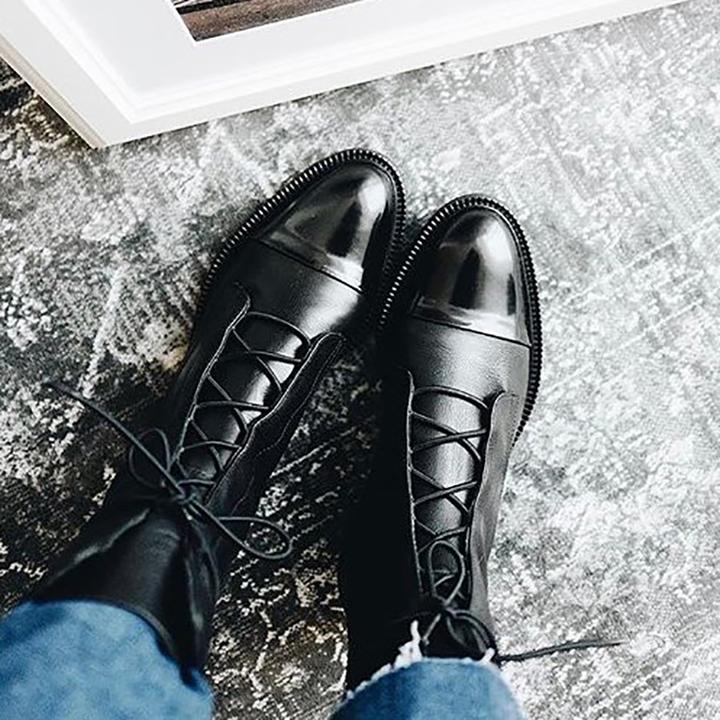 Heidi | Damen Klassische Orthopädische Lederstiefel