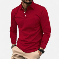 Jimmy | Herren Klassisches Regular Fit Langarm Poloshirt