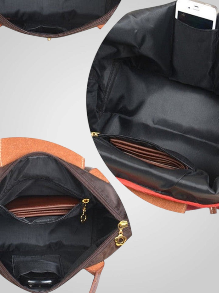 Jael | Damen Elegante Studd-Verschluss Schultertasche