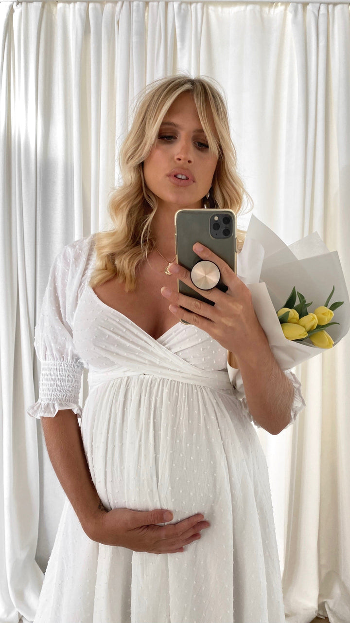 Leticia | Damen Romantisches Midi Hochzeitsgastkleid