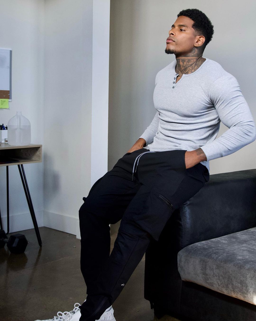 Declan | Herren Bequeme Slim Fit Cargo Jogginghose mit Kordelzug