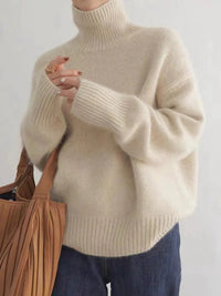 Riley | Damen Eleganter Wollmix Strick Rollkragenpullover