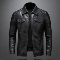 Eugen | Herren Modische Bikerjacke mit Reißverschluss