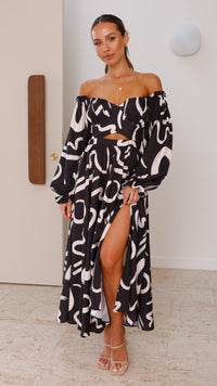 Ingrid | Women's Elegant Off-Shoulder Maxi Dress