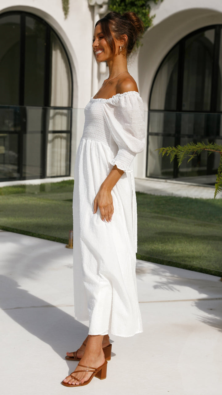 Leticia | Damen Romantisches Midi Hochzeitsgastkleid