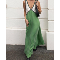 Nina | Damen V-Ausschnitt Sommer Maxikleid