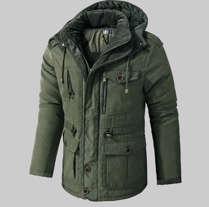 Thomas | Herren Gefütterter Parka mit Kapuze