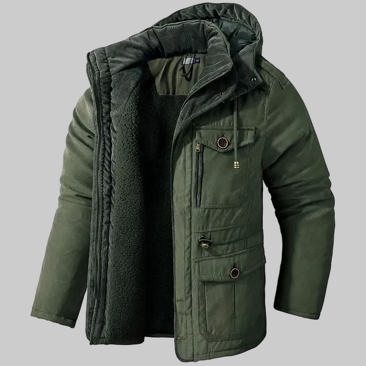 Thomas | Herren Gefütterter Parka mit Kapuze