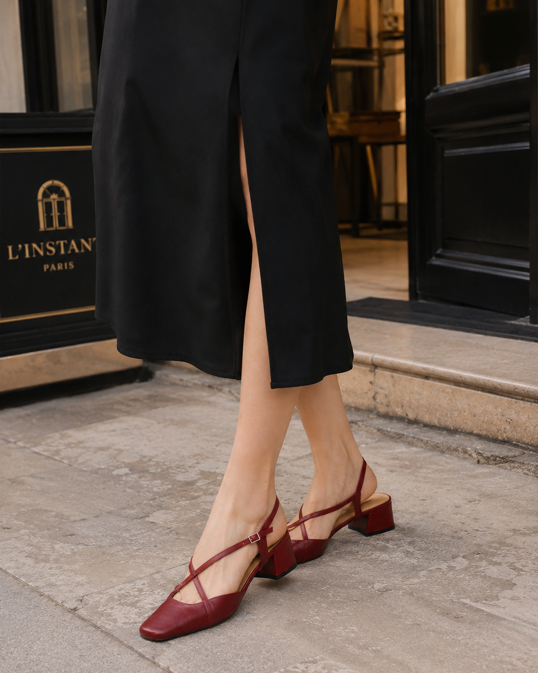 Jasmin | Damen Vintage Schuhe Mit Niedrigem Blockabsatz