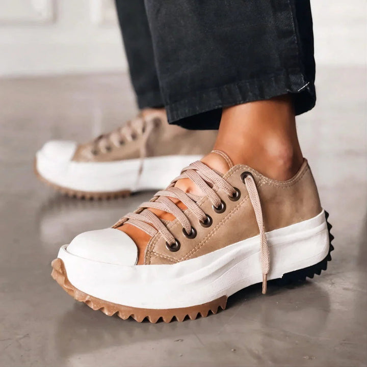 Mia | Damen Casual Orthopädische Plateau Sneaker mit Rutschfester Sohle