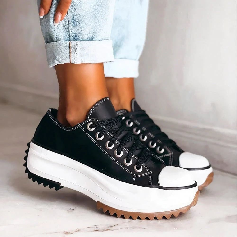 Mia | Damen Casual Orthopädische Plateau Sneaker mit Rutschfester Sohle