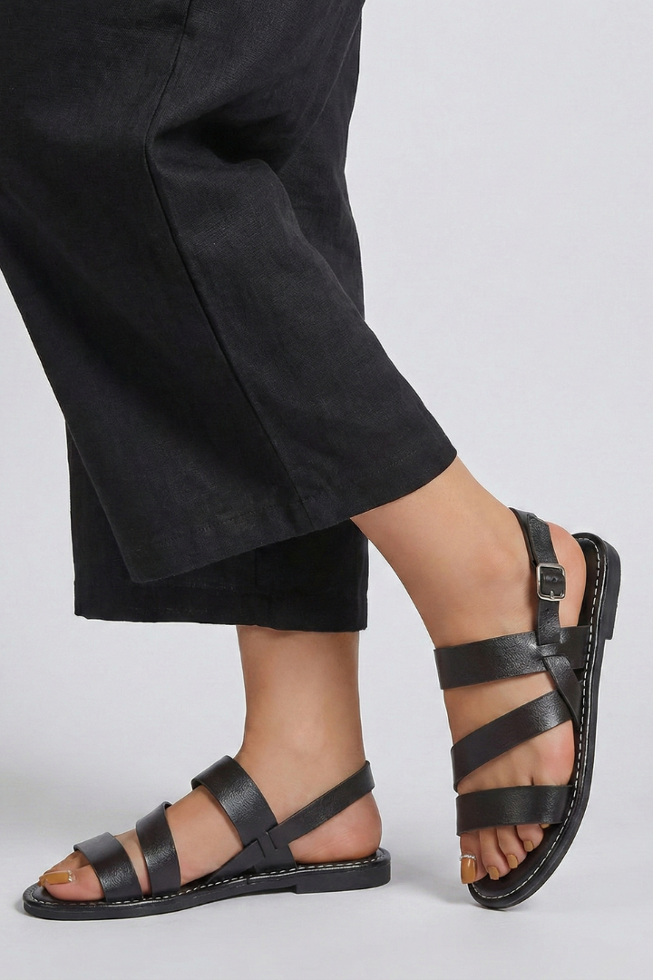Mia | Damen Mehrfachriemen Verstellbar Sandalen