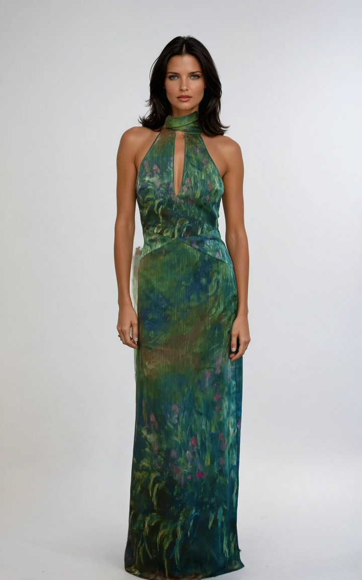 Lia | Damen Elegantes Hochzeitsgast Maxikleid