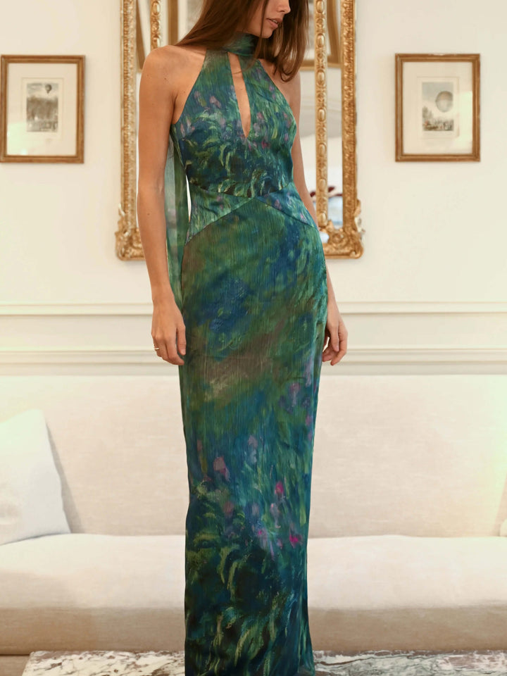 Lia | Damen Elegantes Hochzeitsgast Maxikleid
