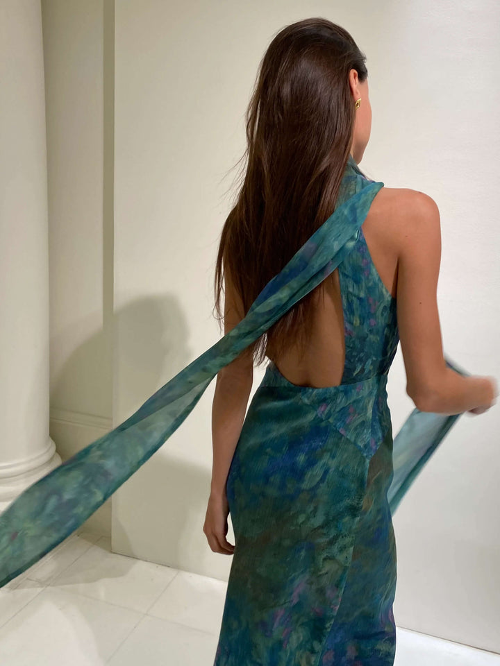 Lia | Damen Elegantes Hochzeitsgast Maxikleid