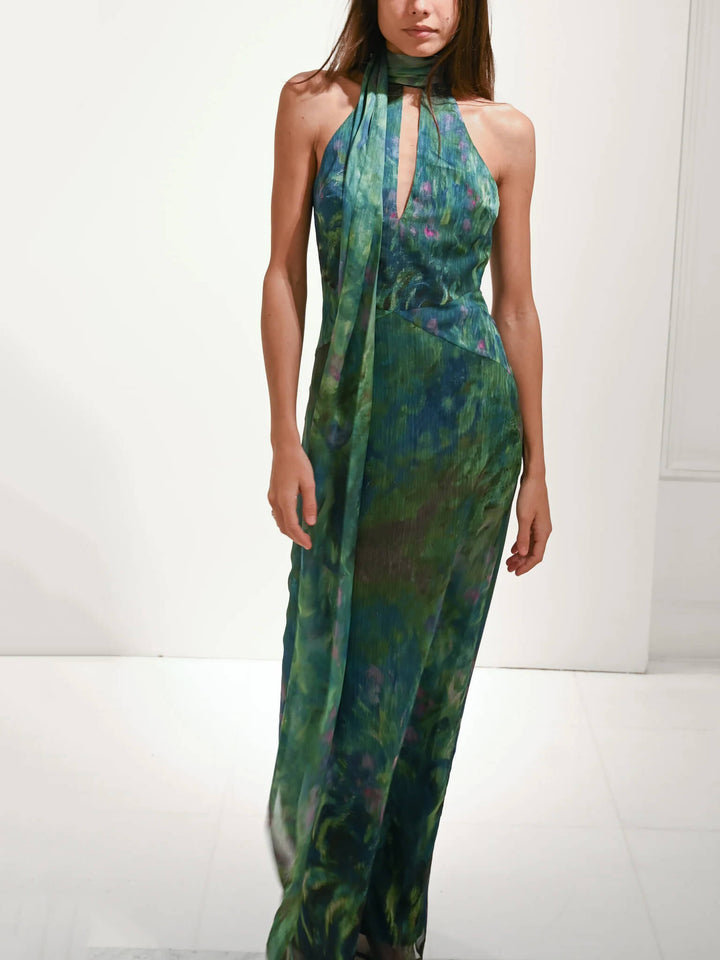 Lia | Damen Elegantes Hochzeitsgast Maxikleid