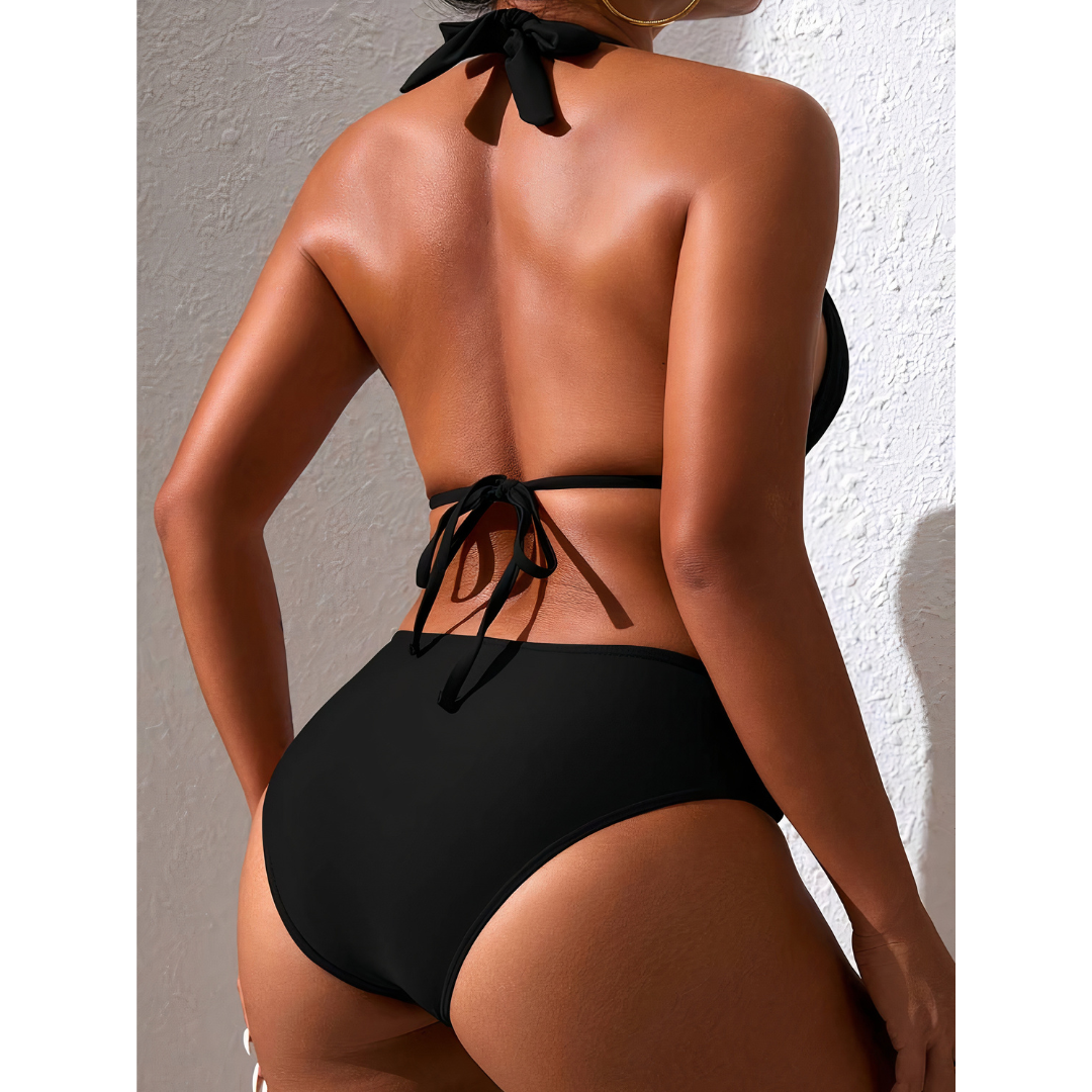 Addison | Damen Klassisches Bikini Set Mit Bindebändern