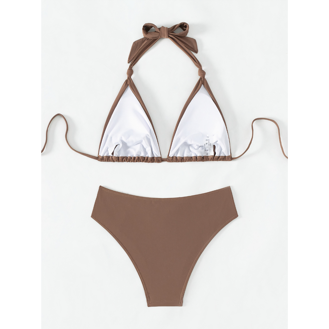 Addison | Damen Klassisches Bikini Set Mit Bindebändern
