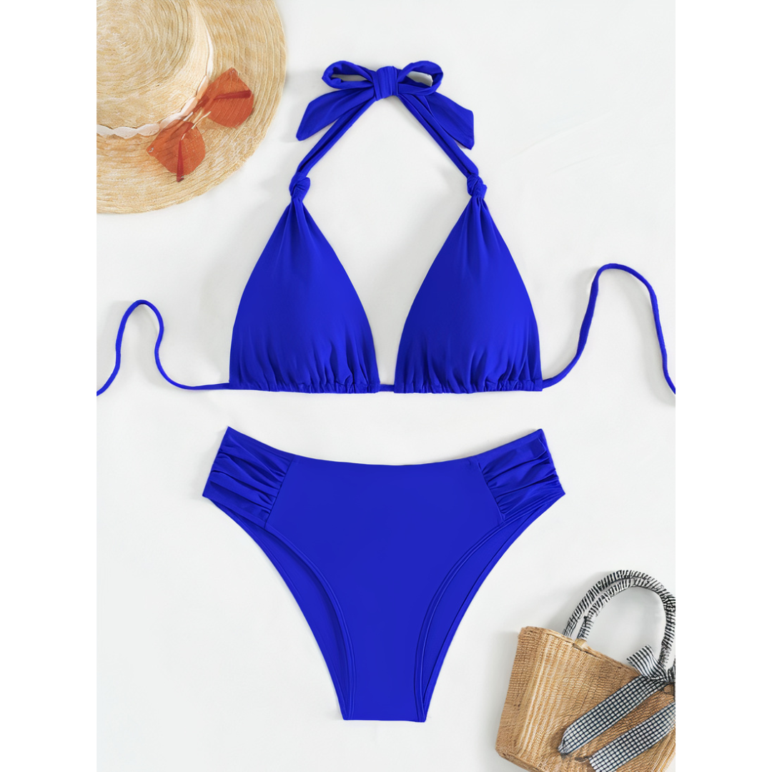 Addison | Damen Klassisches Bikini Set Mit Bindebändern