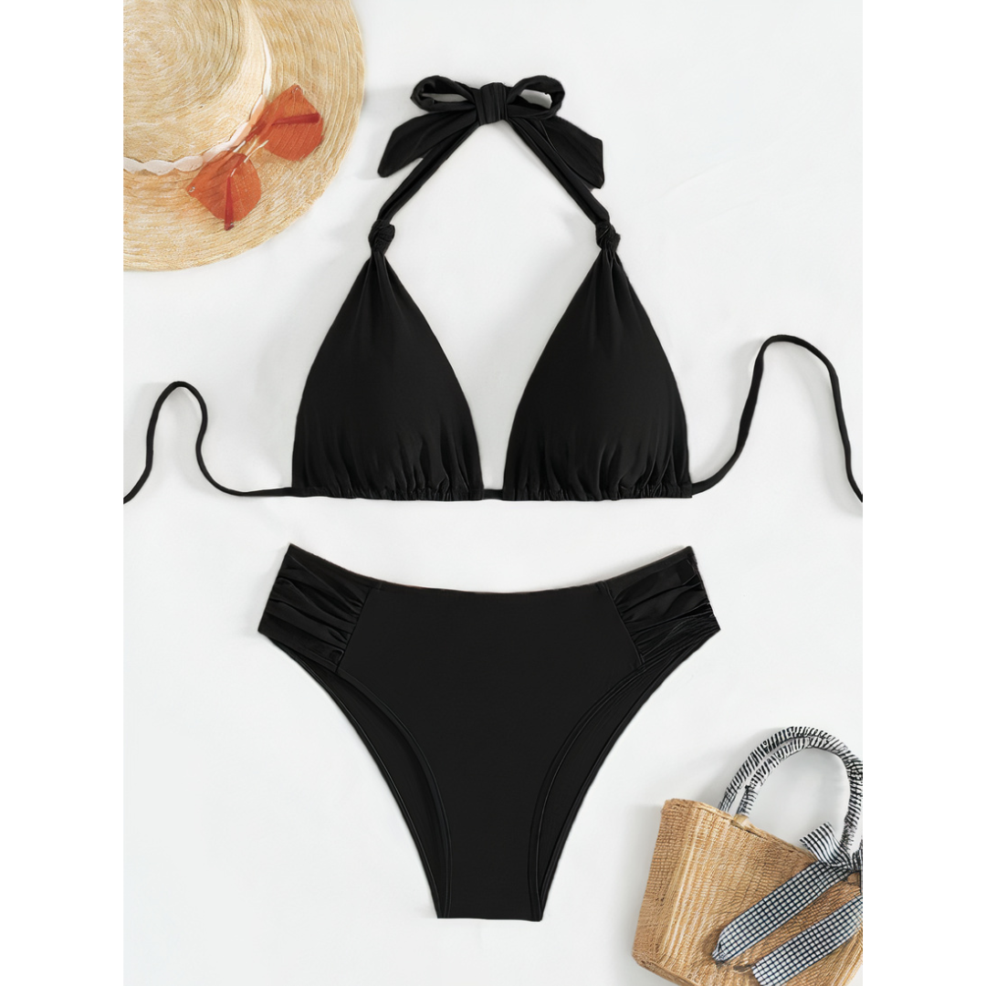 Addison | Damen Klassisches Bikini Set Mit Bindebändern